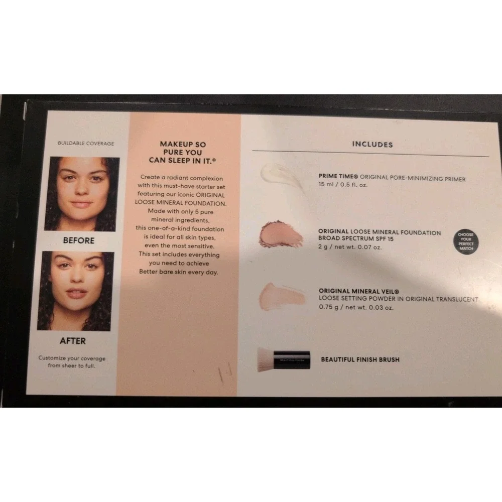 bareMinerals 4-Piece Mineral Makeup Set New